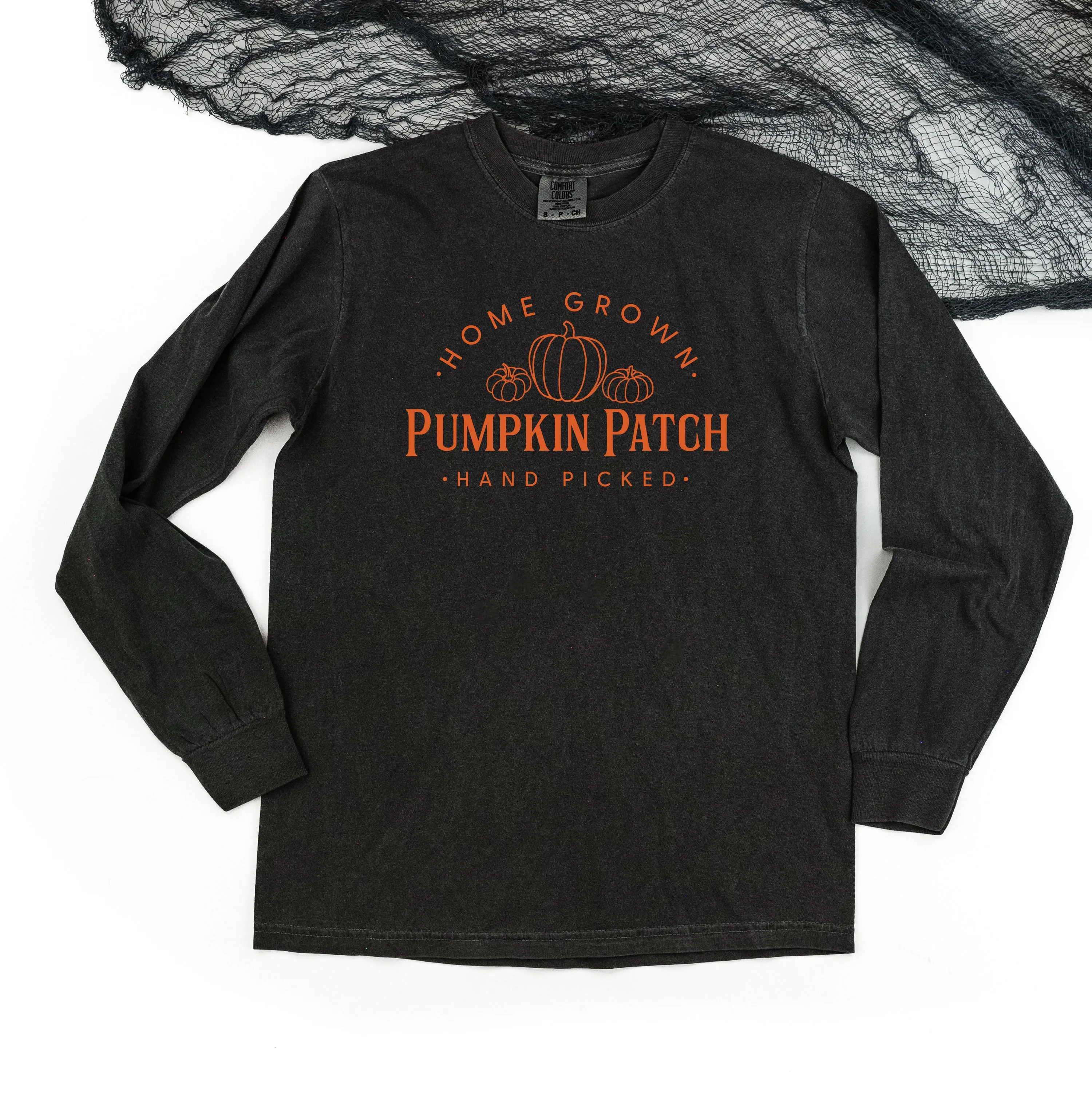 Home Grown Pumpkin Patch - LONG SLEEVE COMFORT COLORS TEE