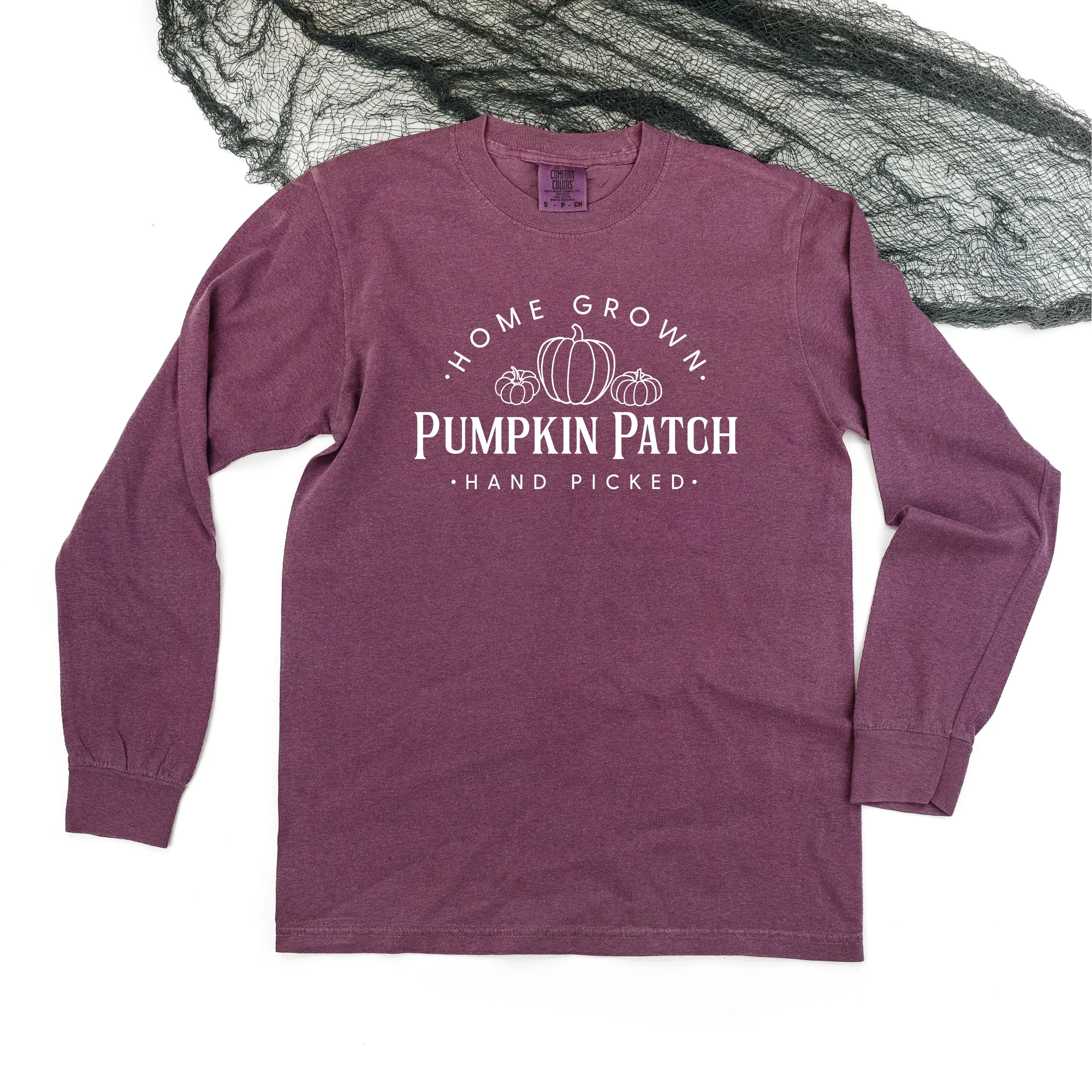 Home Grown Pumpkin Patch - LONG SLEEVE COMFORT COLORS TEE