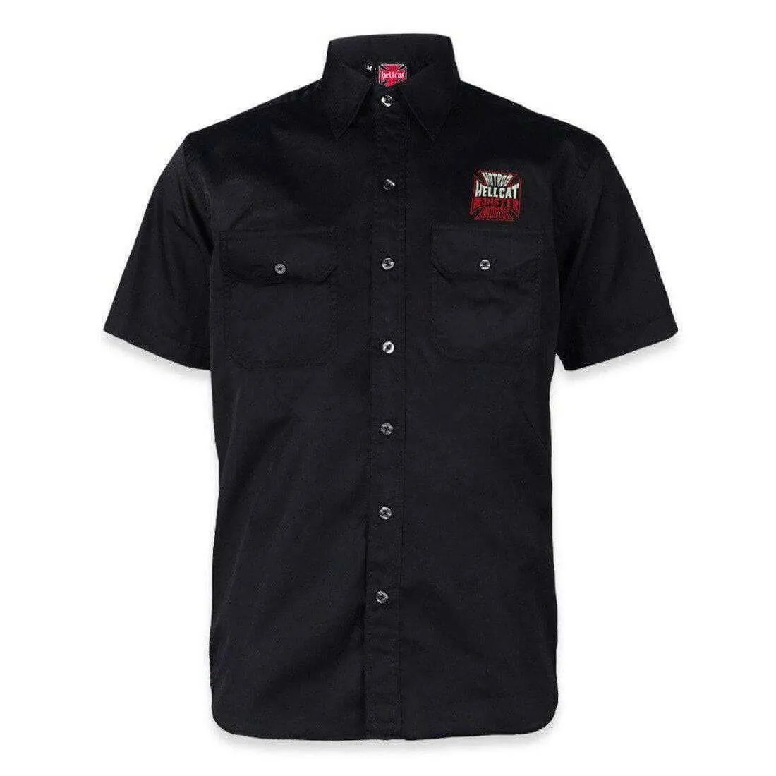 HOTROD HELLCAT BUTTON UP MONSTER MADNESS