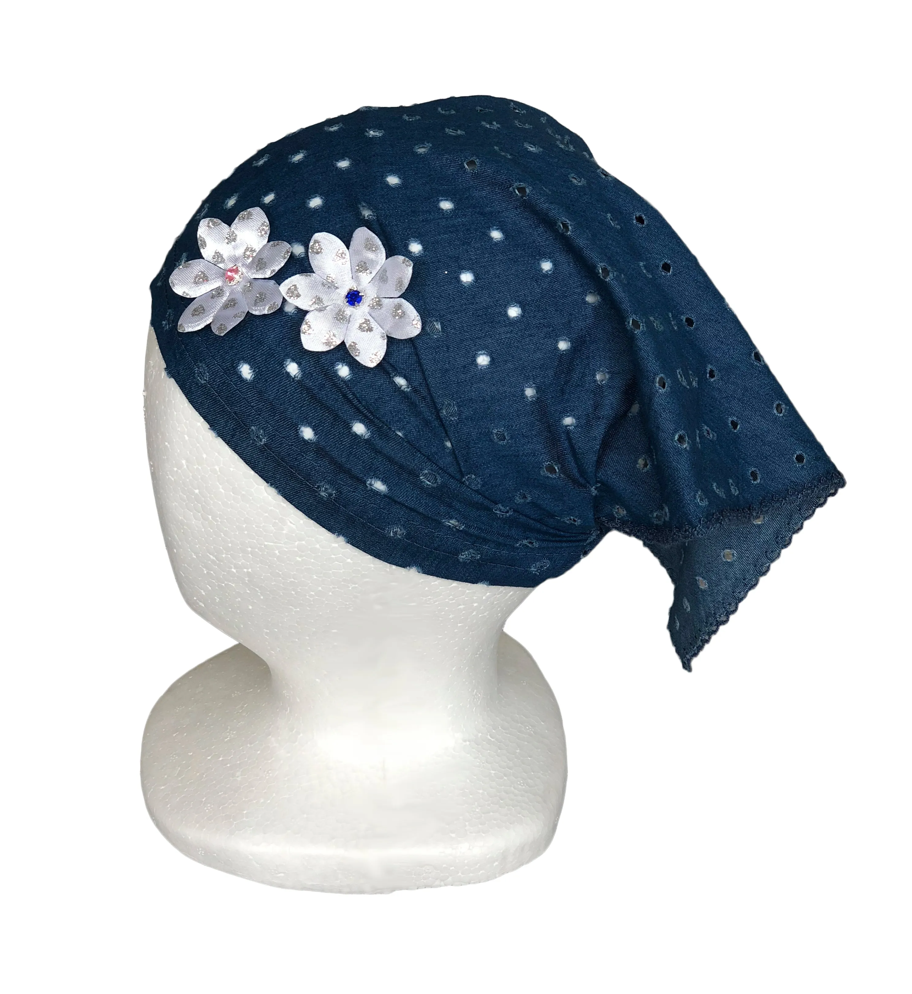 Jeans Bandana Hat for Girls