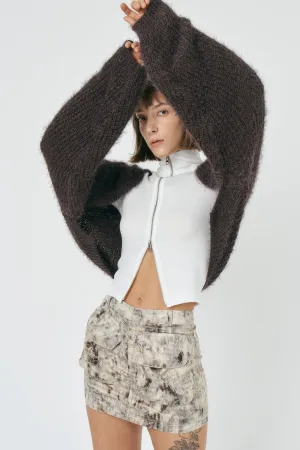 Lisa Fuzzy Bolero Cardi