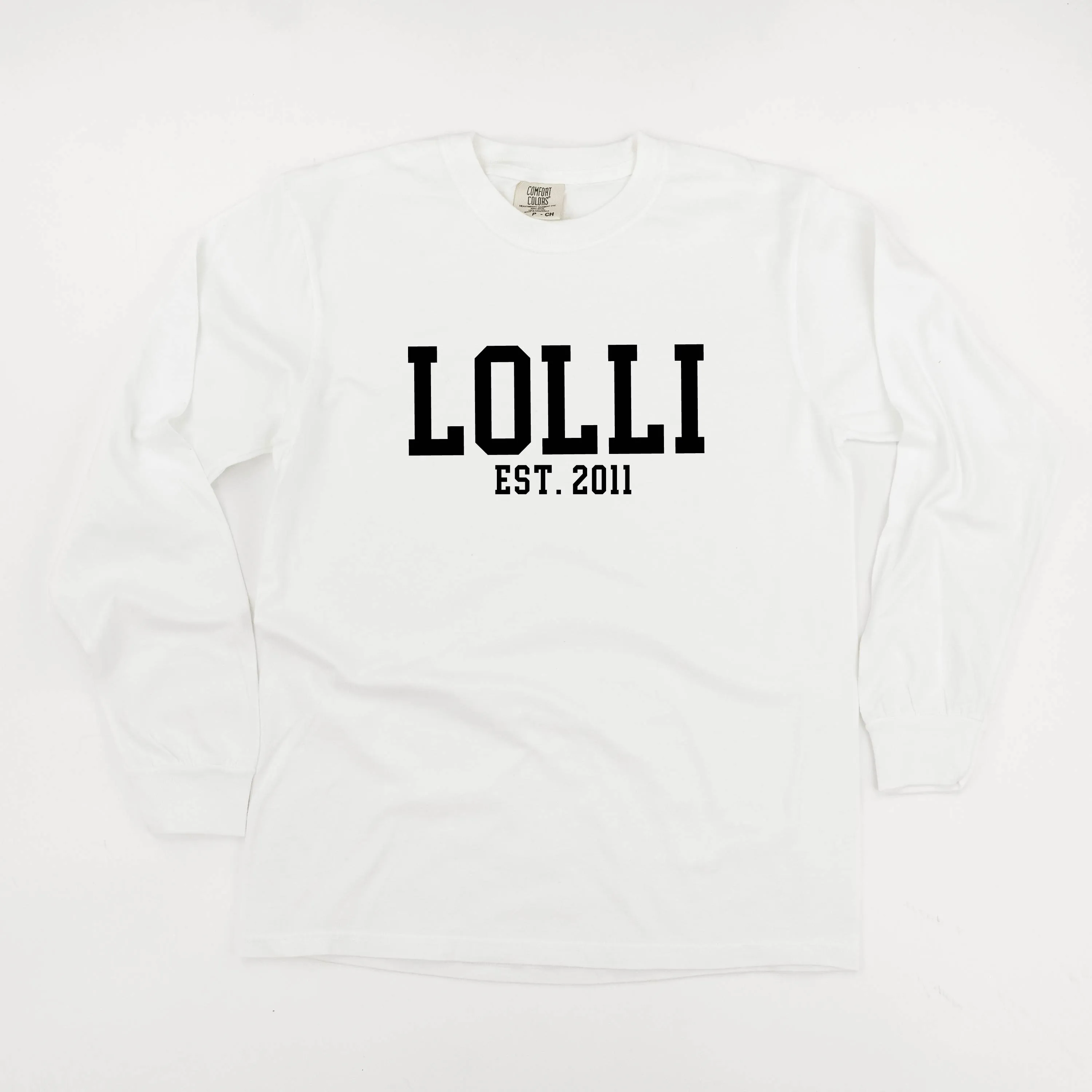 Lolli - EST. (Select Your Year) - LONG SLEEVE COMFORT COLORS TEE