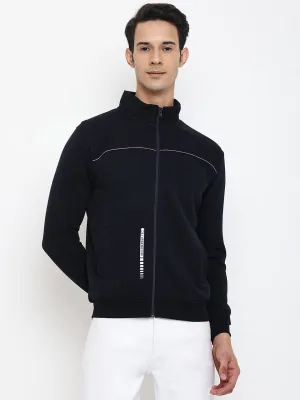 Men Navy Blue Sweatshirt