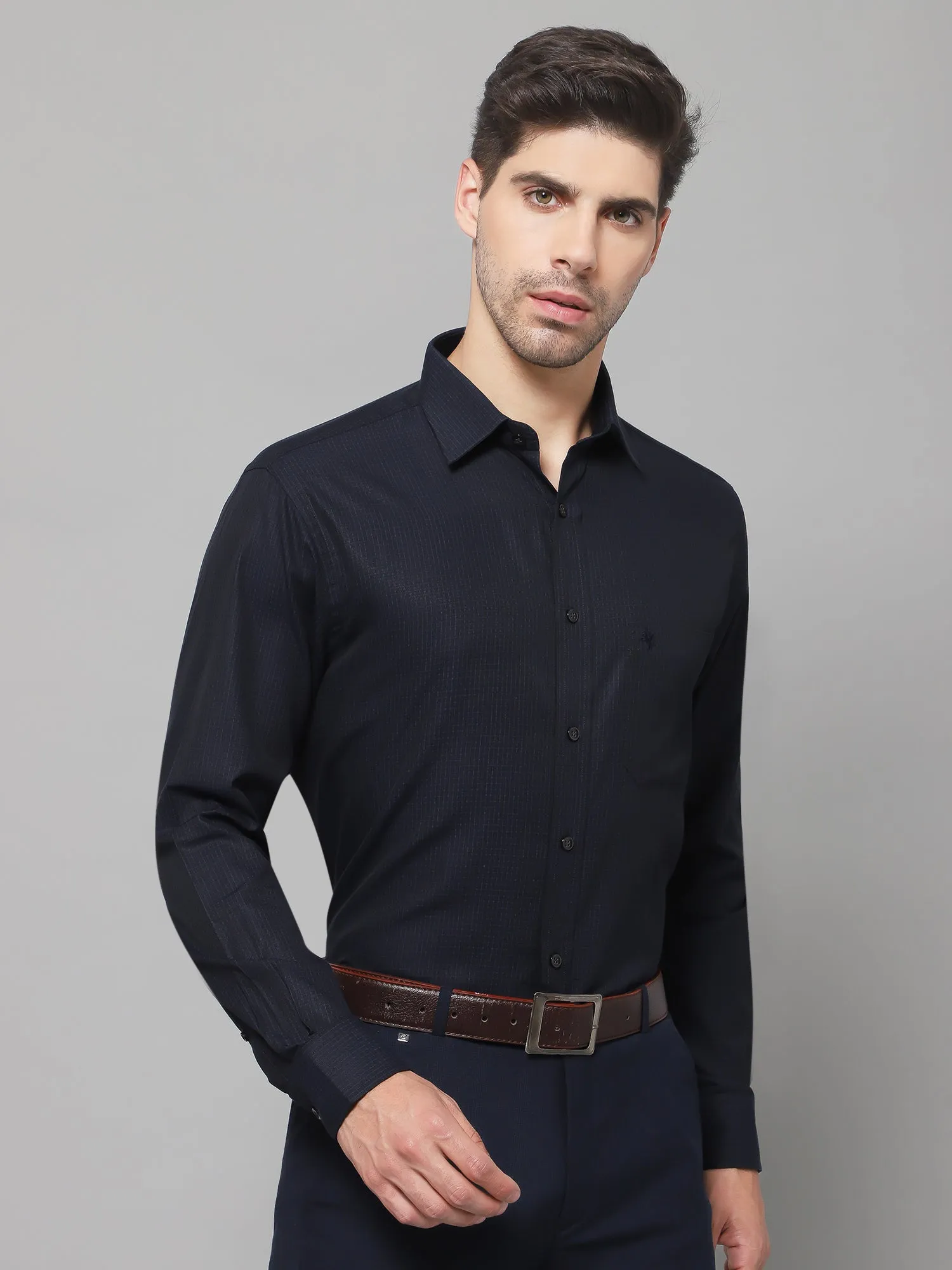 Men Navy Shirt