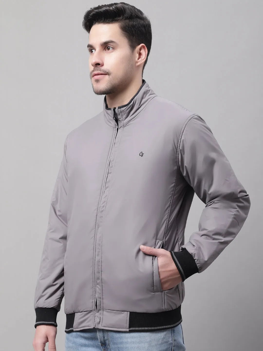 Men Reversible Grey Jacket