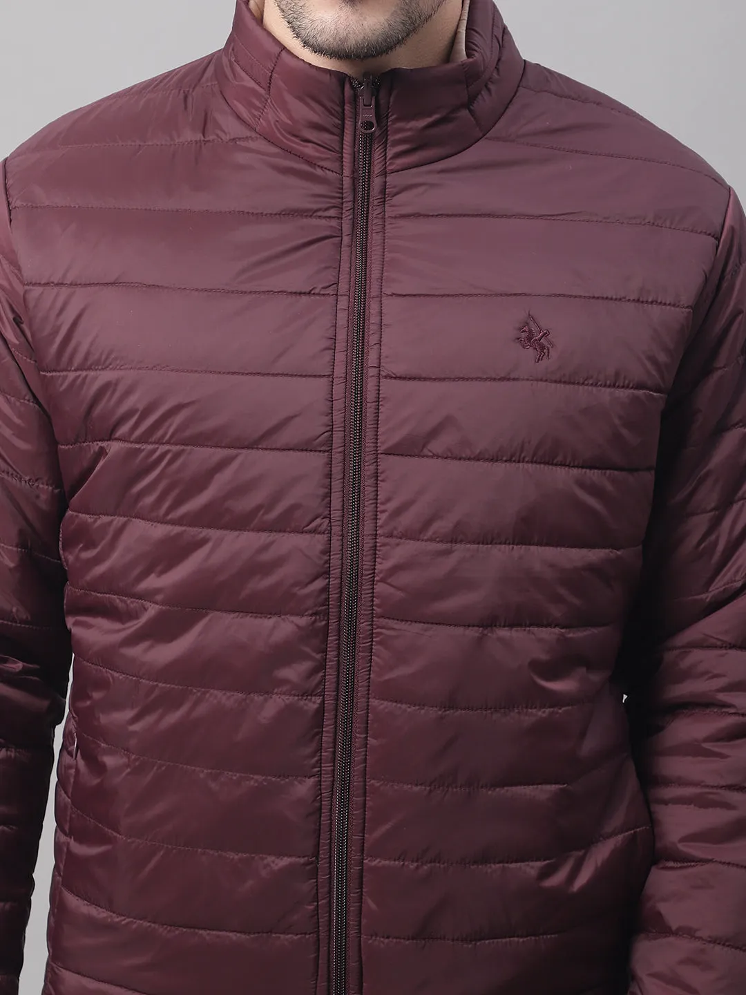 Men Reversible Wine Jacket