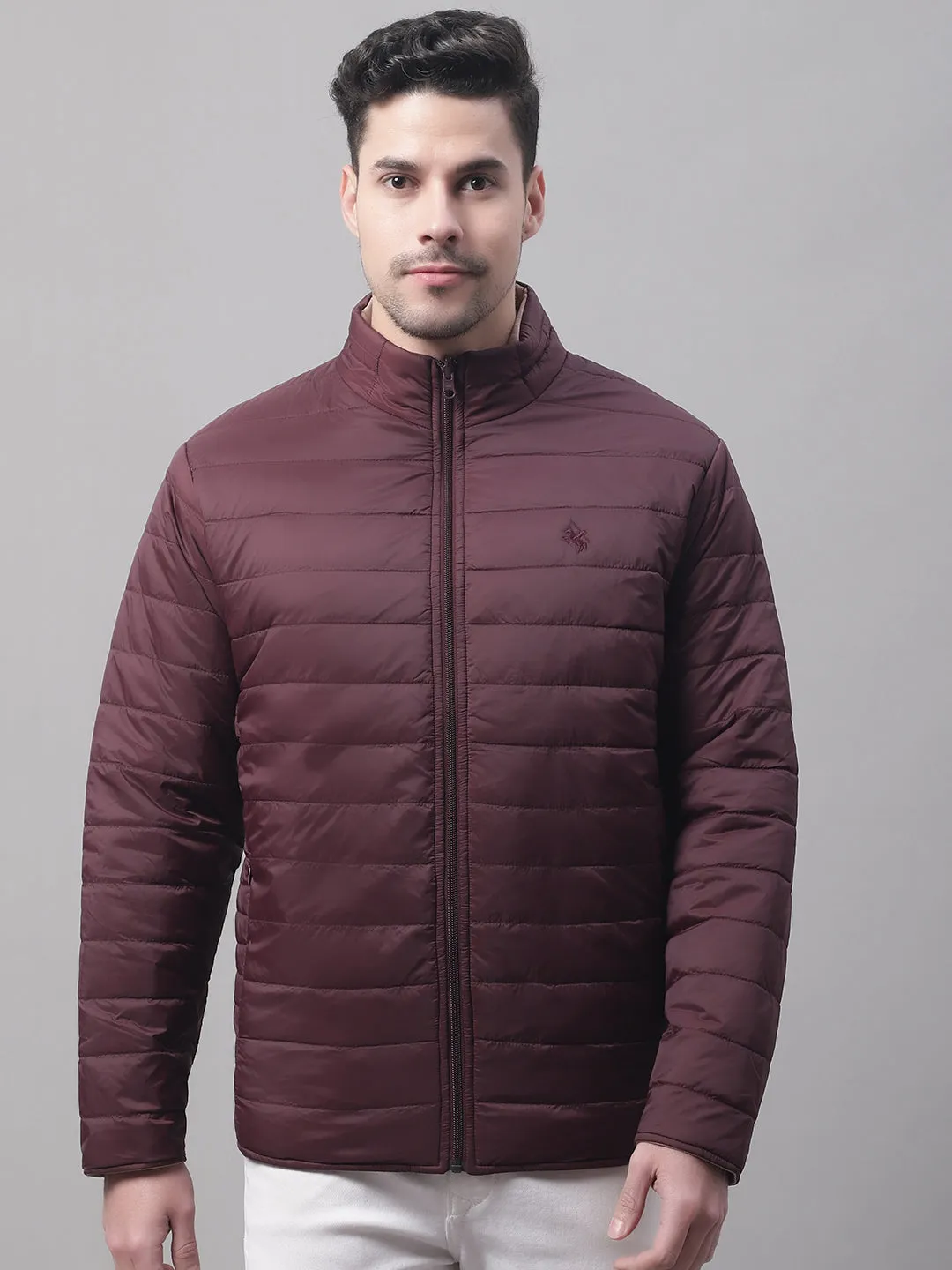 Men Reversible Wine Jacket