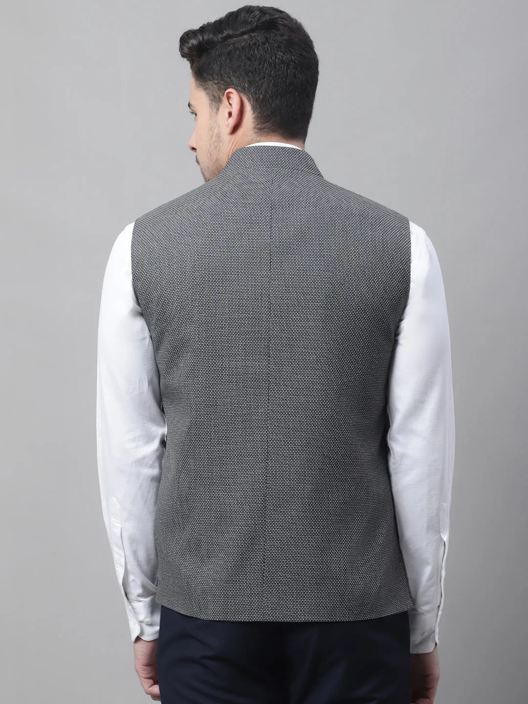 Men's Black Waist Coat