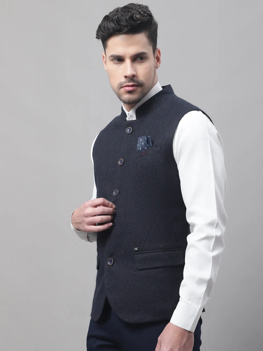 Men's Navy Waist Coat