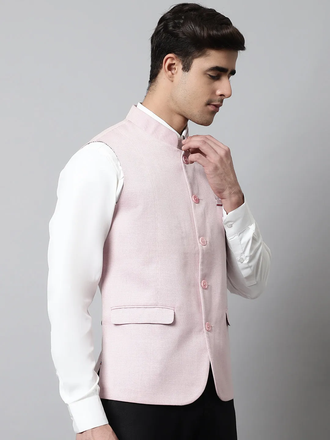 Mens Pink Waist Coat