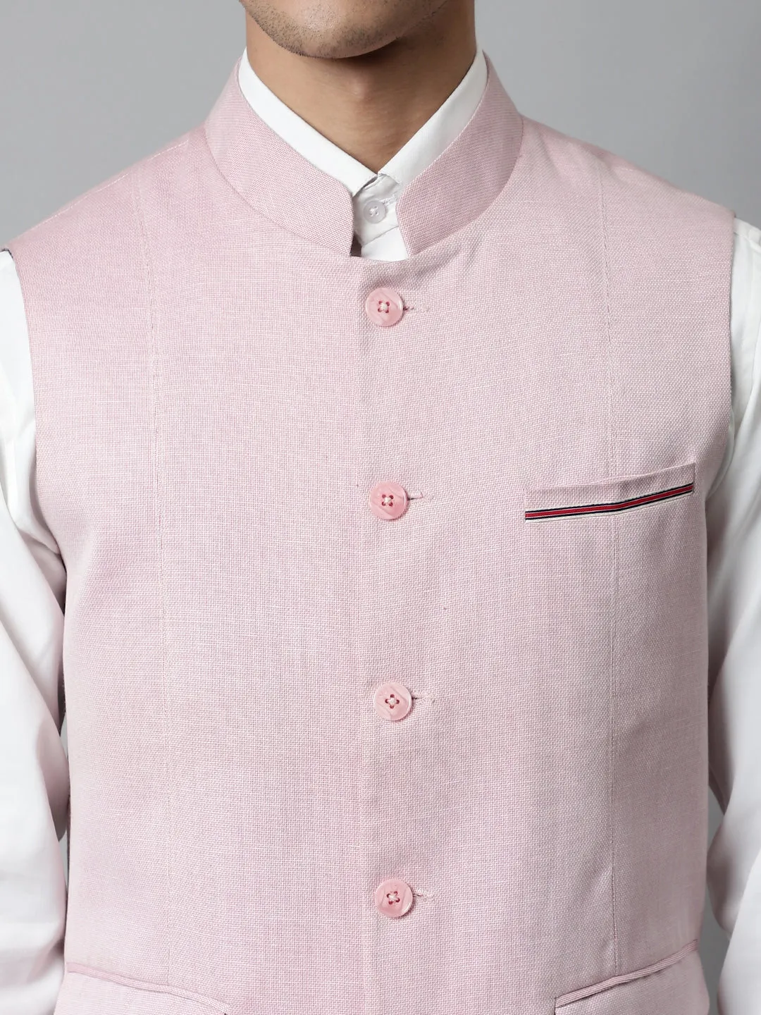 Mens Pink Waist Coat