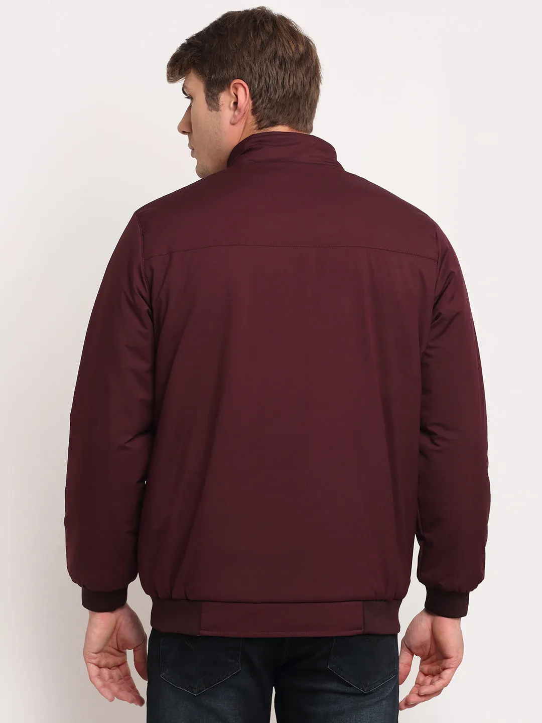 Men's Wine & Mustard Reversible Jacket