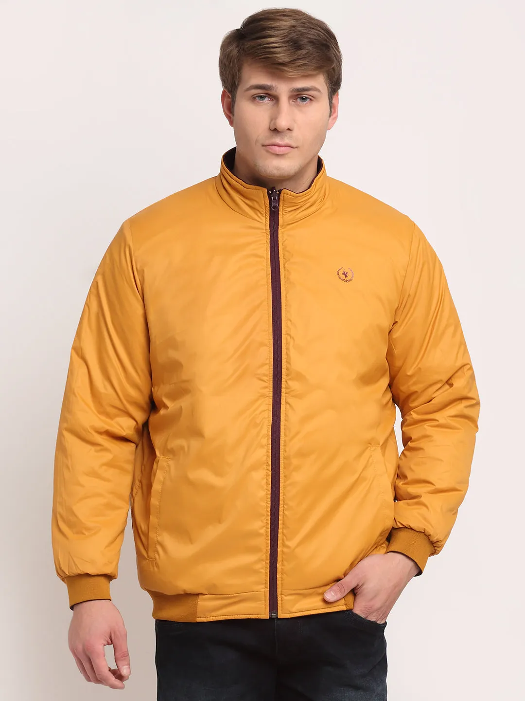 Men's Wine & Mustard Reversible Jacket