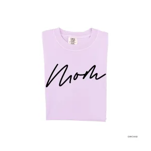 Mom (Cursive) - Basics Collection - Comfort Colors Tee