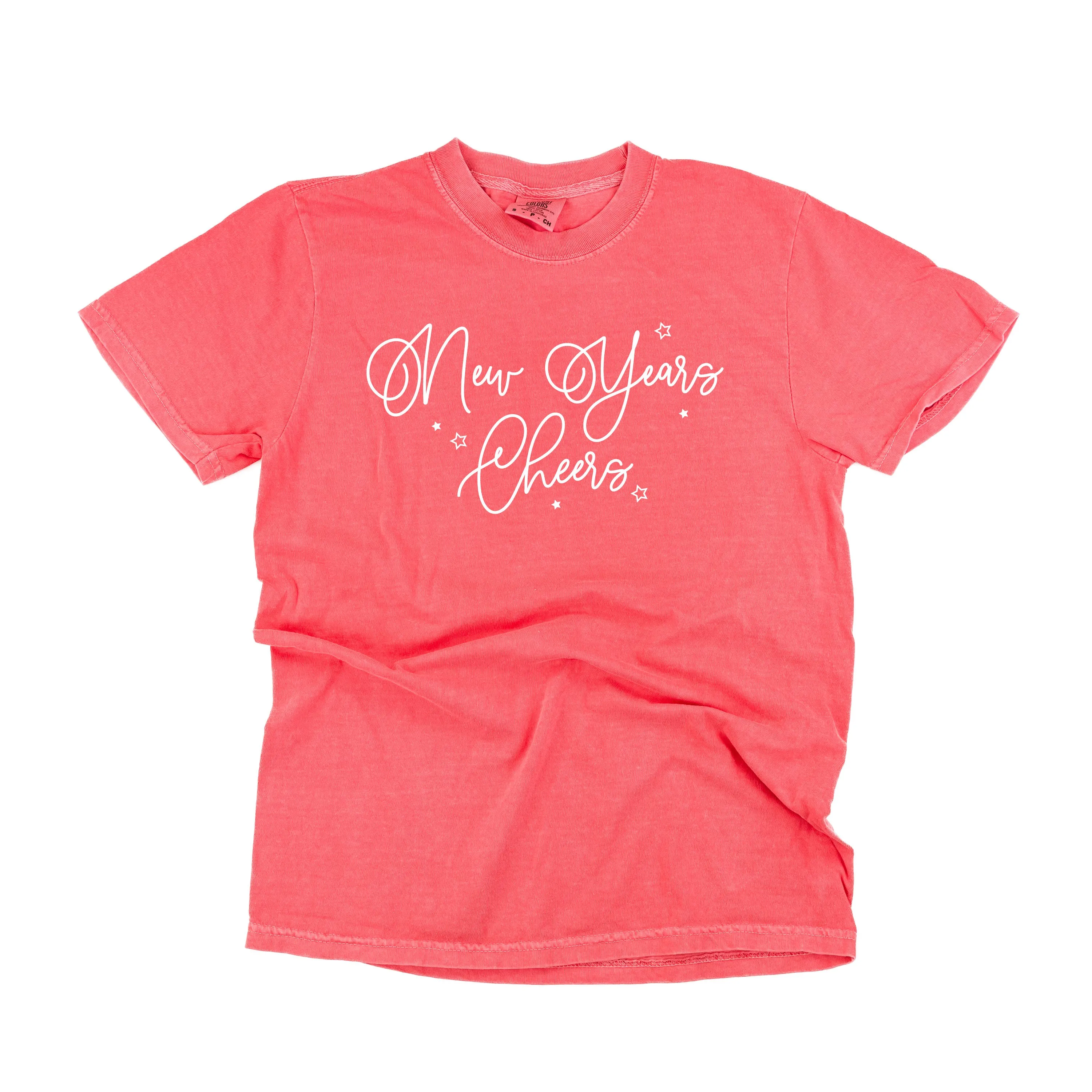 New Years Cheers - Stars/Script - Comfort Colors Tee