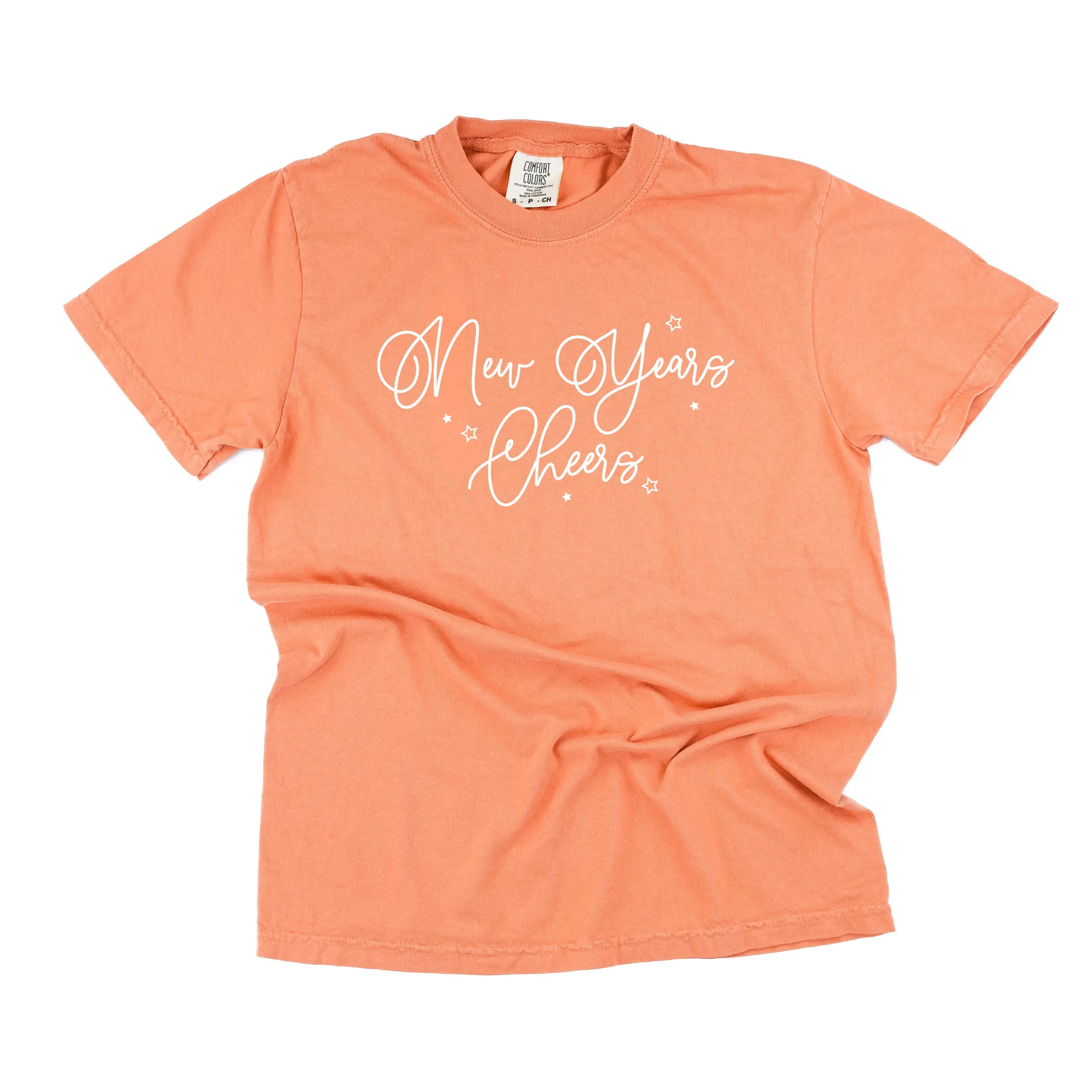 New Years Cheers - Stars/Script - Comfort Colors Tee