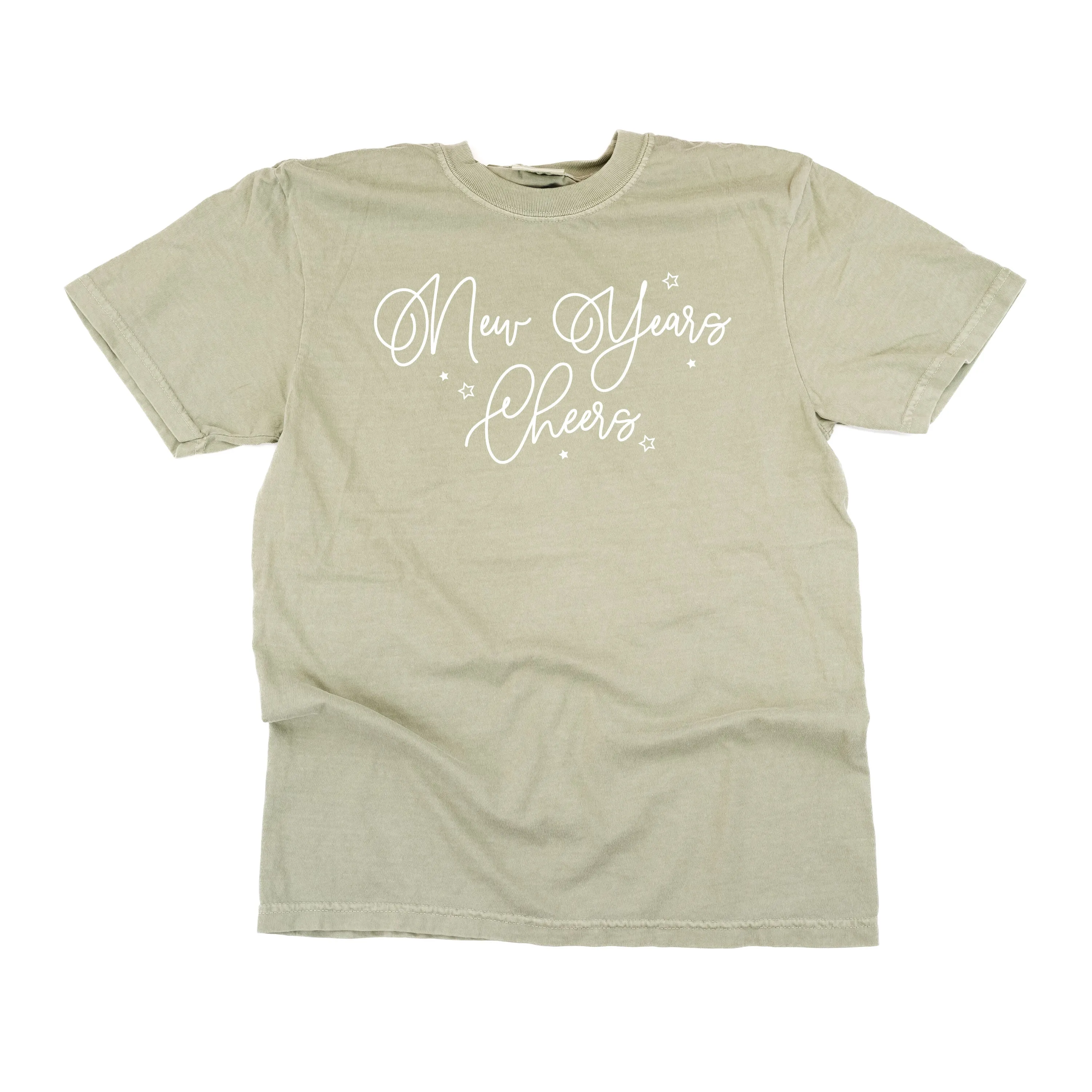 New Years Cheers - Stars/Script - Comfort Colors Tee