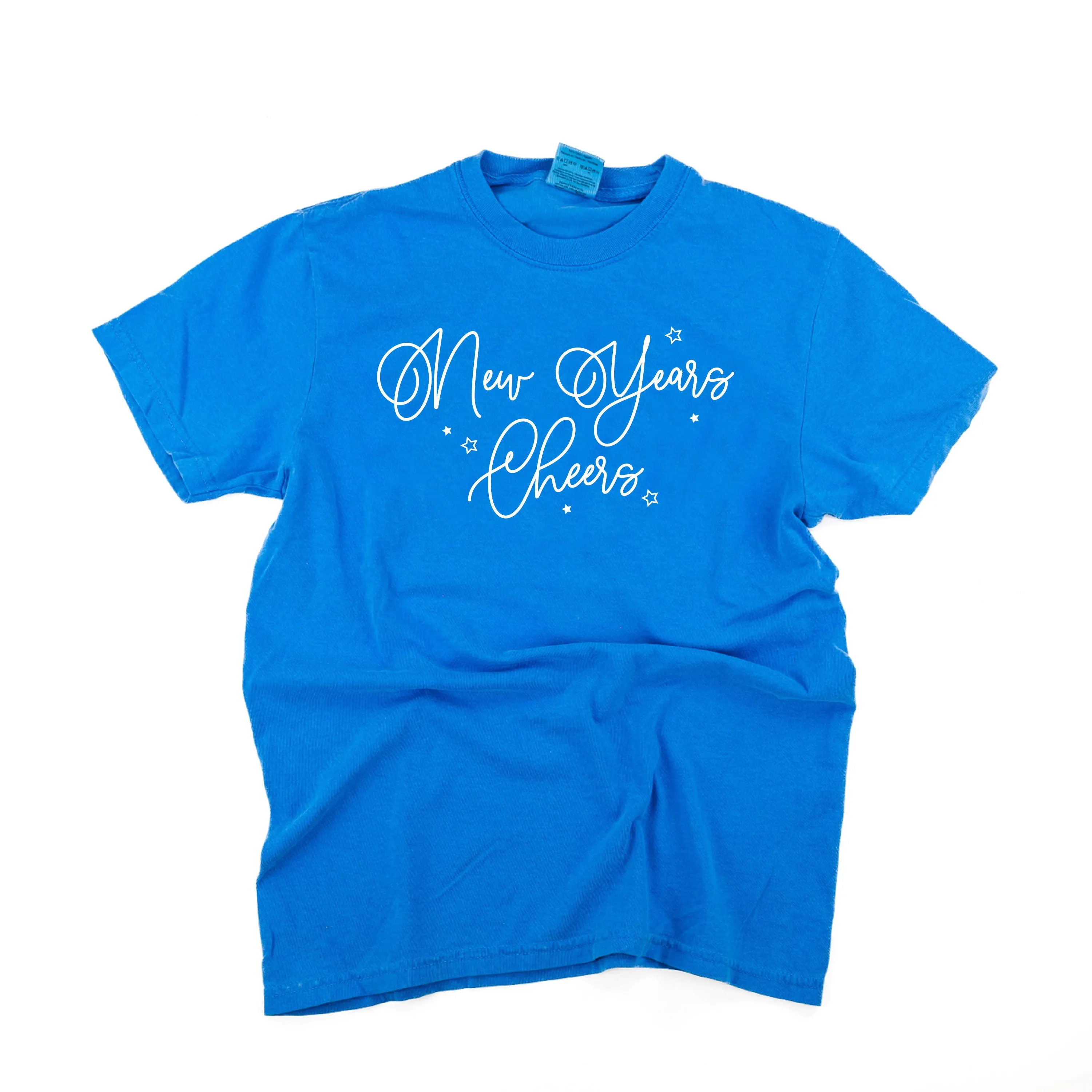 New Years Cheers - Stars/Script - Comfort Colors Tee