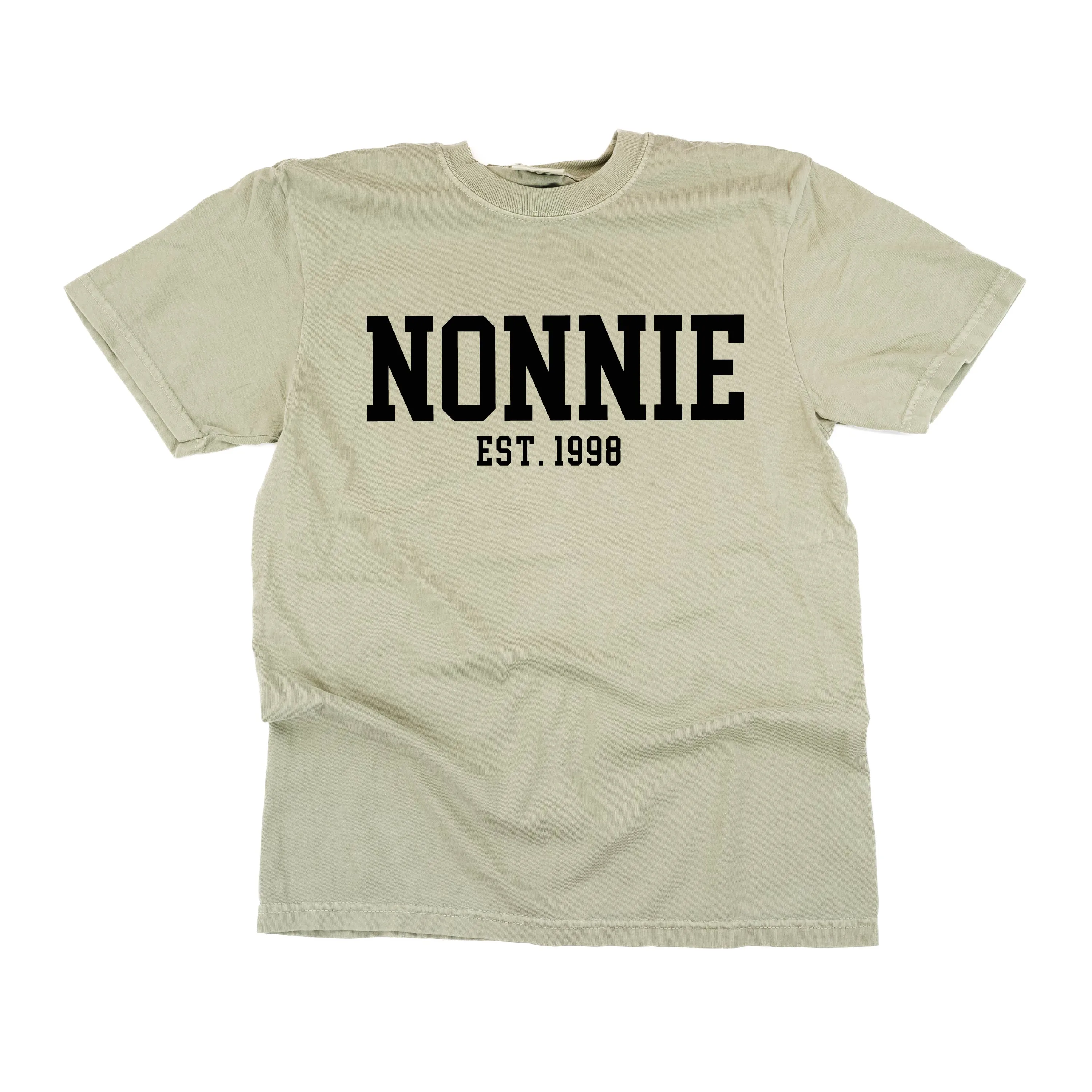 Nonnie - EST. (Select Your Year) - SHORT SLEEVE COMFORT COLORS TEE