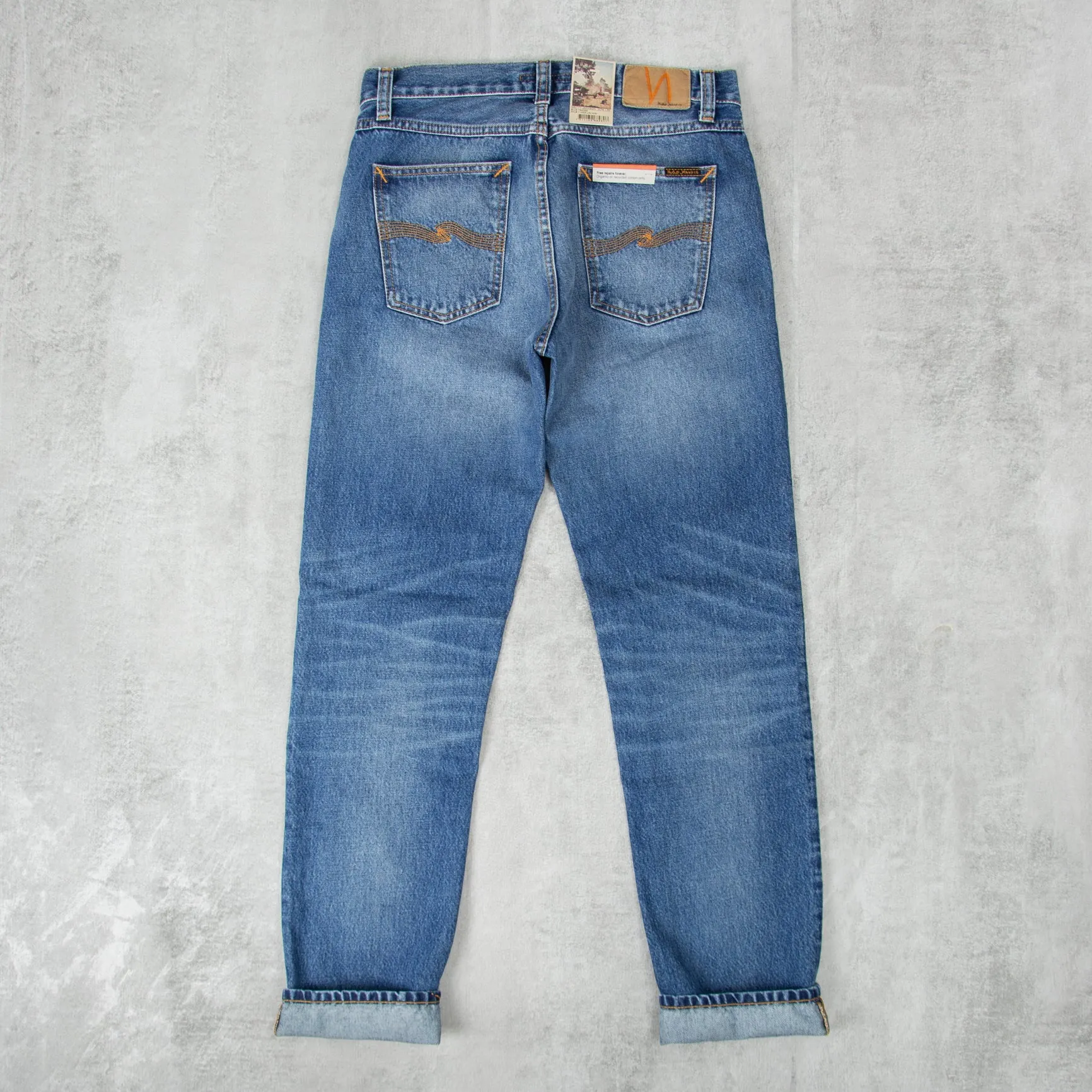 Nudie Gritty Jackson Jeans - Blue Traces