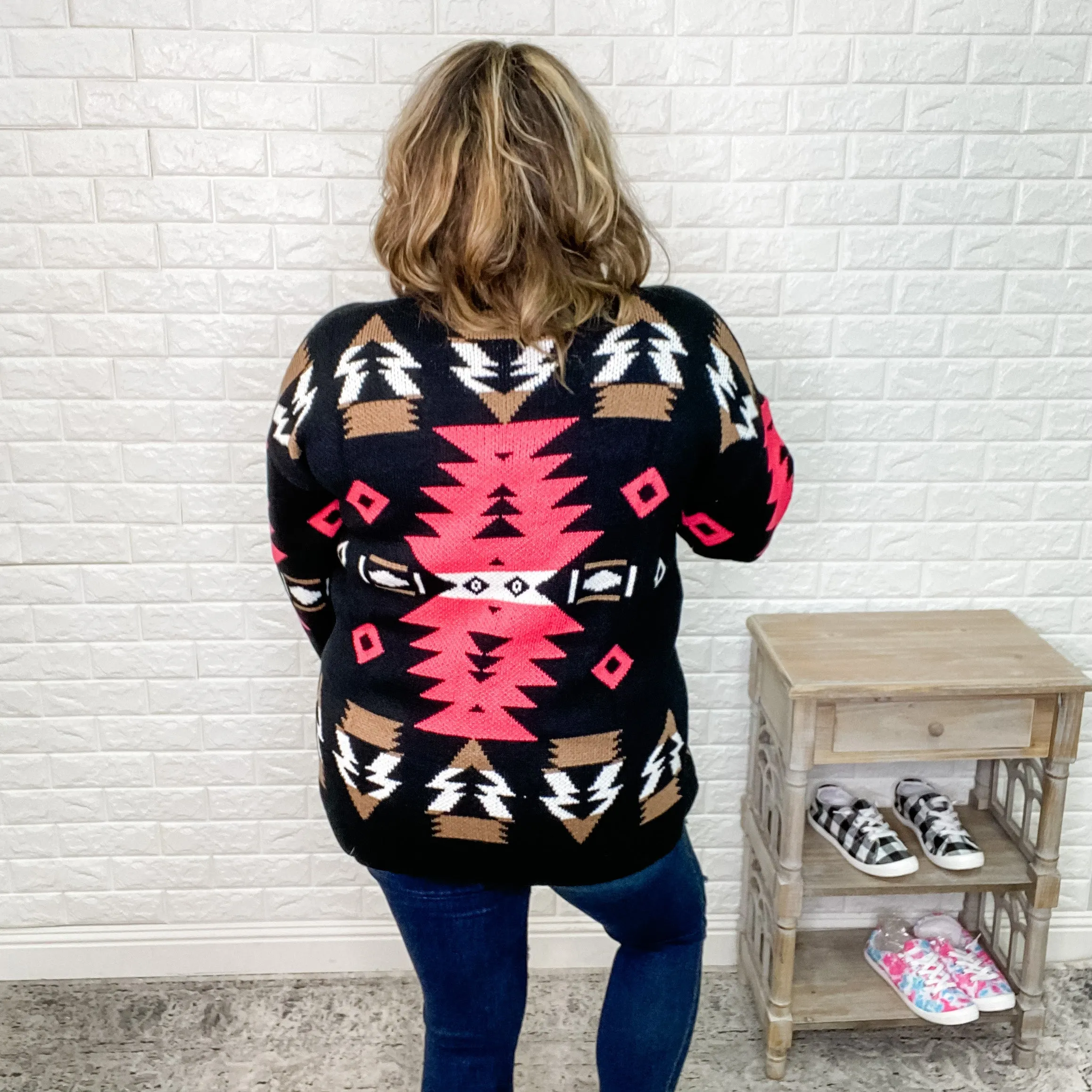 "Natasha" Aztec Print Cardigan