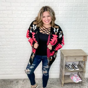 "Natasha" Aztec Print Cardigan