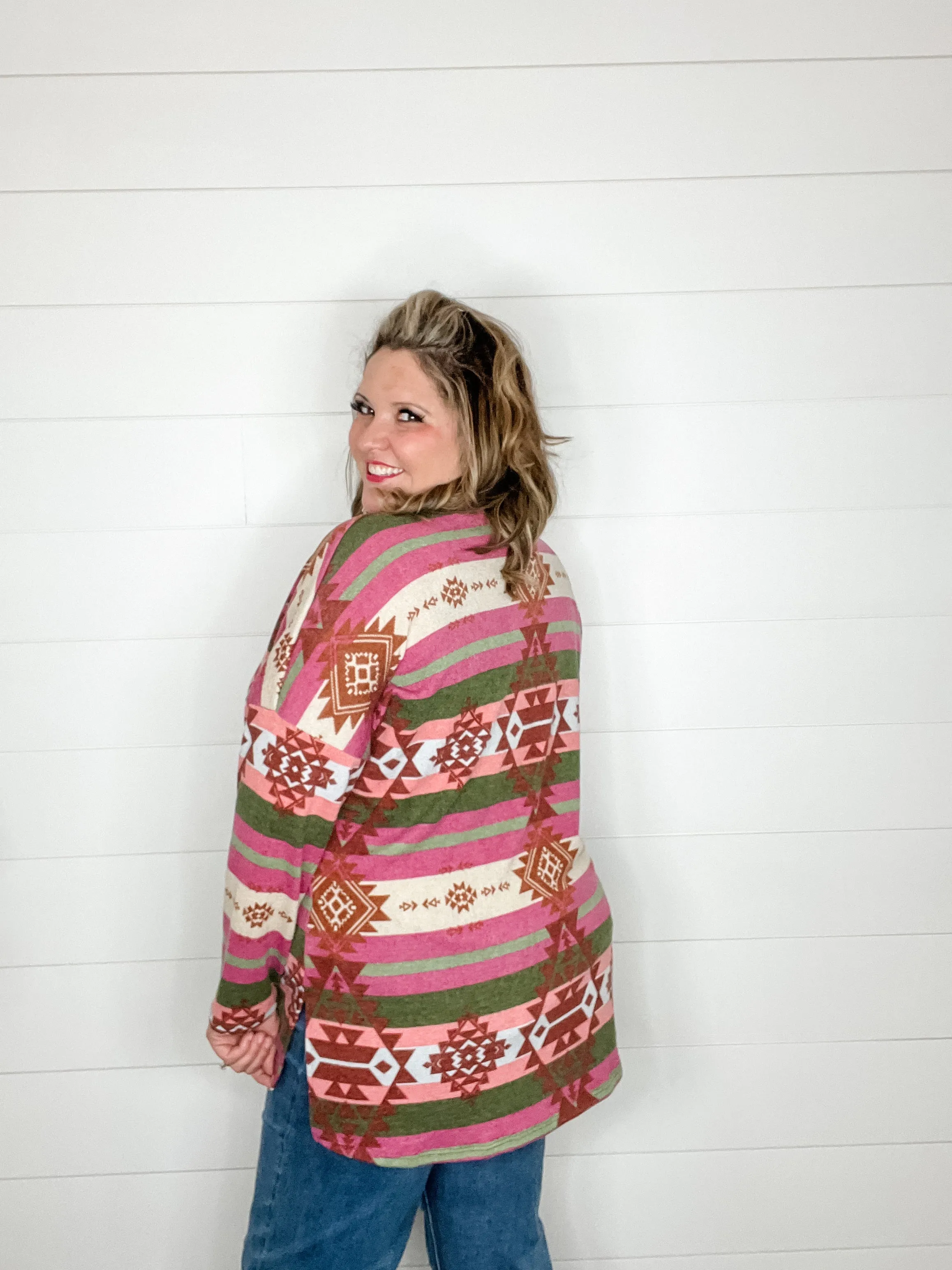 "Ridgeway" Aztec Pattern Cardigan