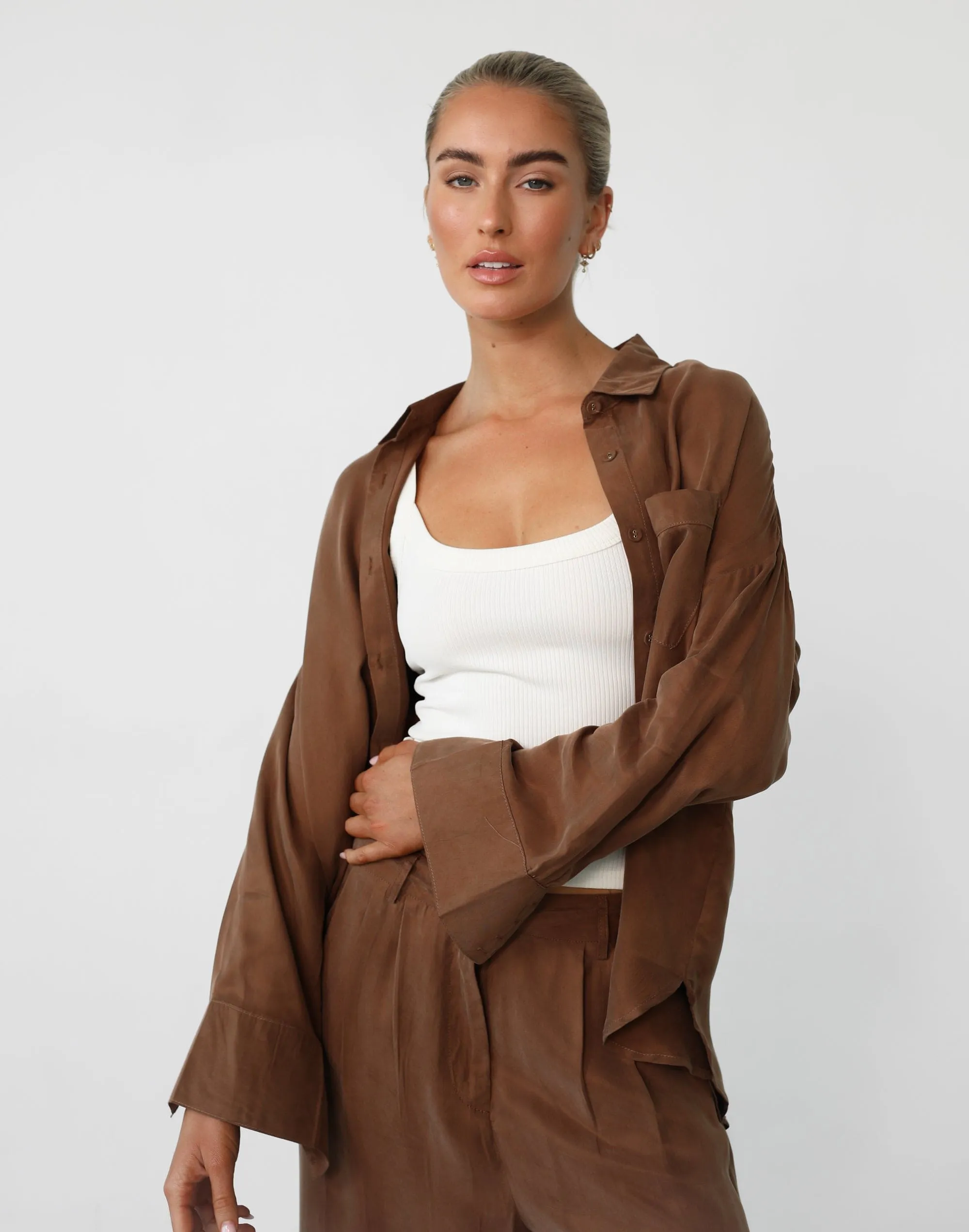 Ranna Long Sleeve Shirt (Mocha)