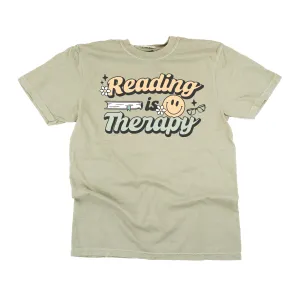 Reading is Therapy - SHORT SLEEVE COMFORT COLORS TEE