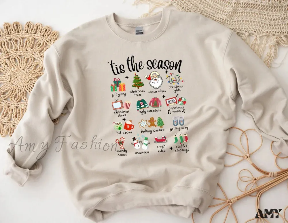 Retro Cute Christmas Hoodie for Fashion Girls