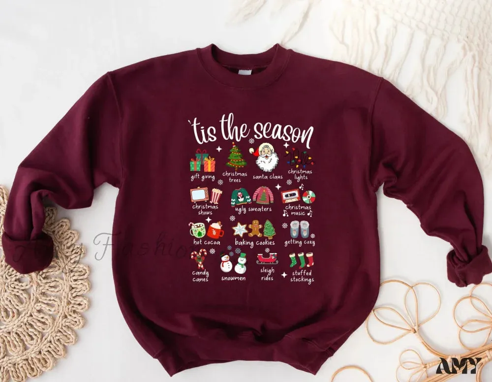 Retro Cute Christmas Hoodie for Fashion Girls