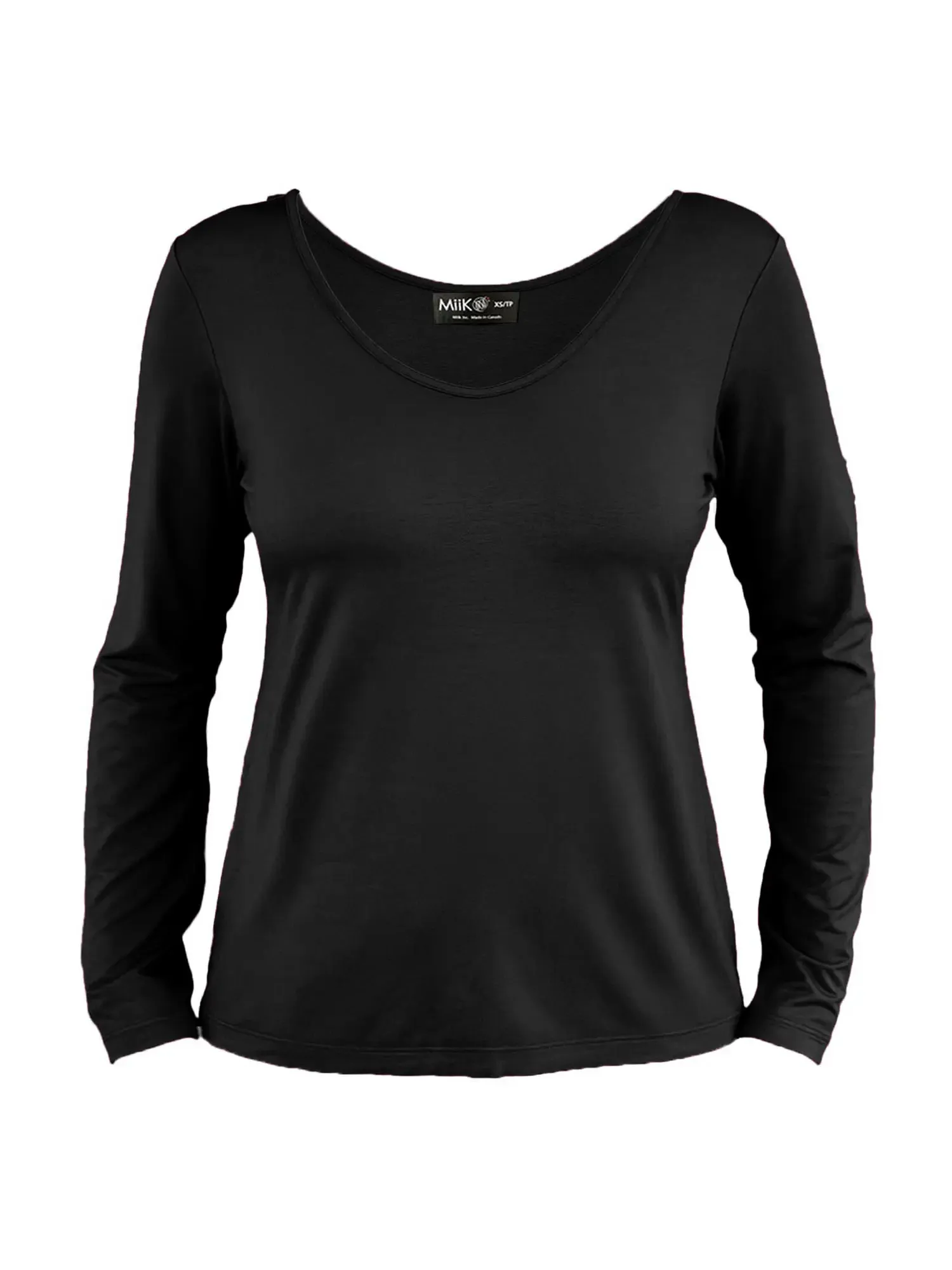 Shannon reversible neckline long sleeve tee