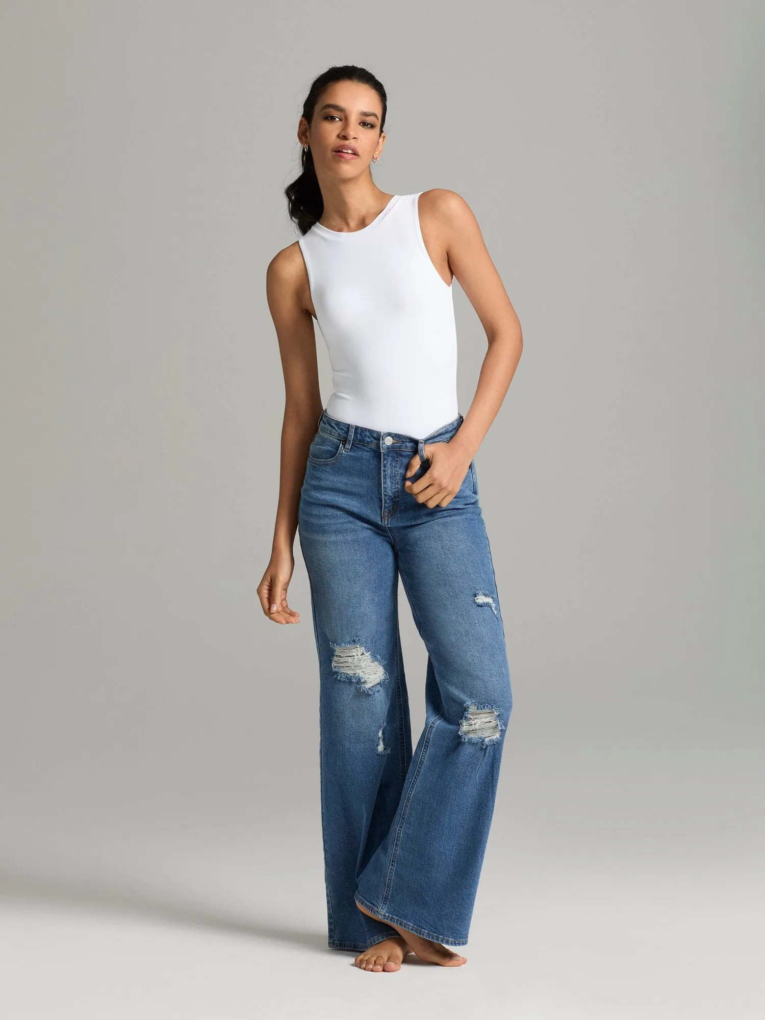 Sirena High-Rise Wide-Leg Jeans