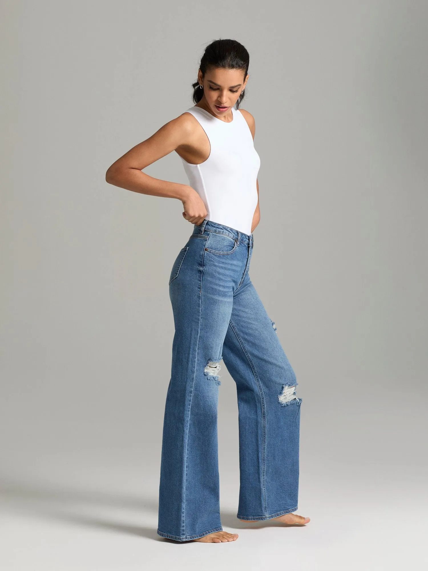 Sirena High-Rise Wide-Leg Jeans