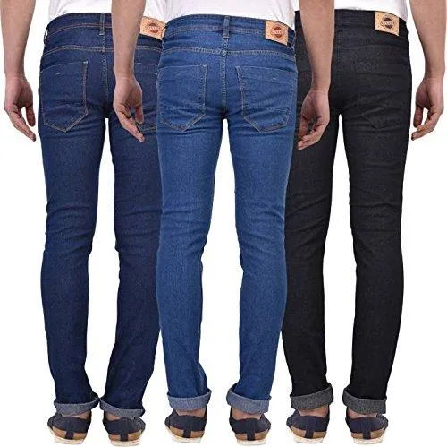 Stylox Pack of 3 Multicolor Jeans For Men