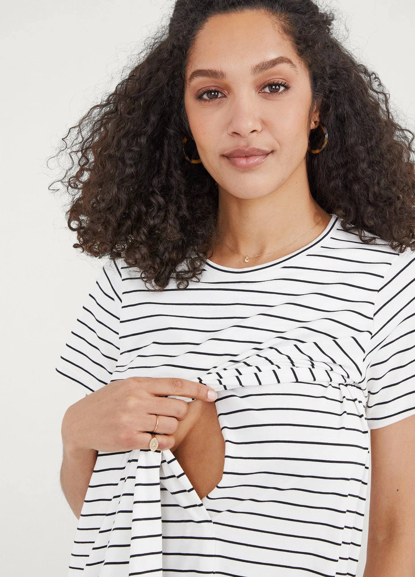 The Easy Going Nursing Tee Dress