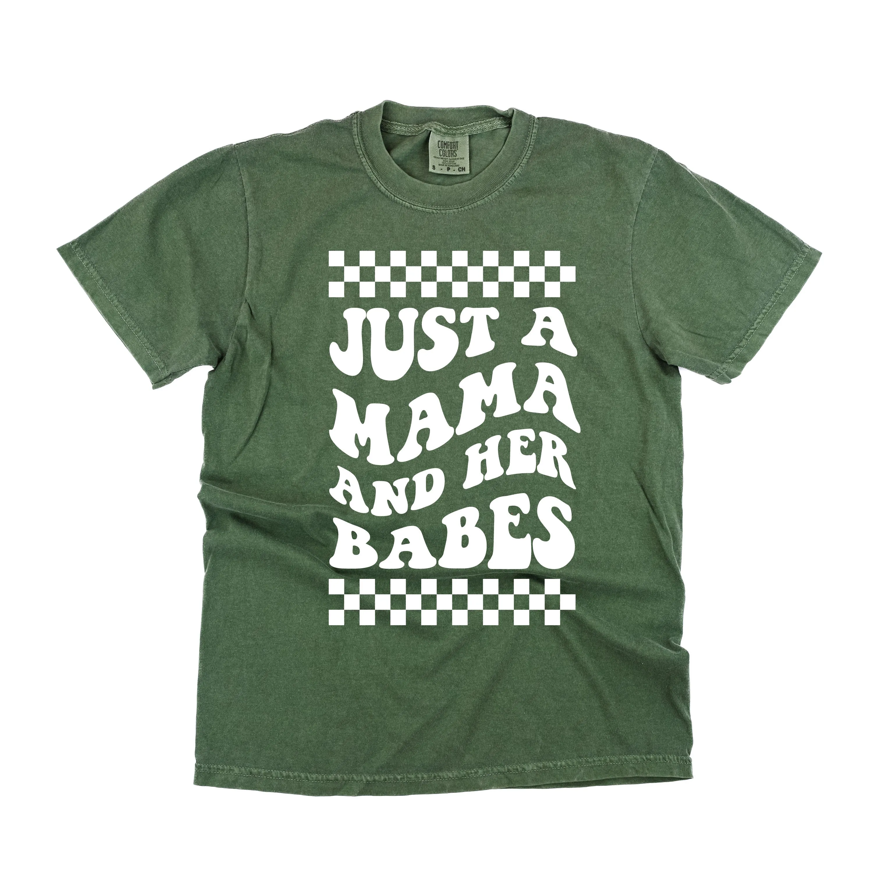 THE RETRO EDIT - Just a Mama and Her Babes - SHORT SLEEVE COMFORT COLORS TEE