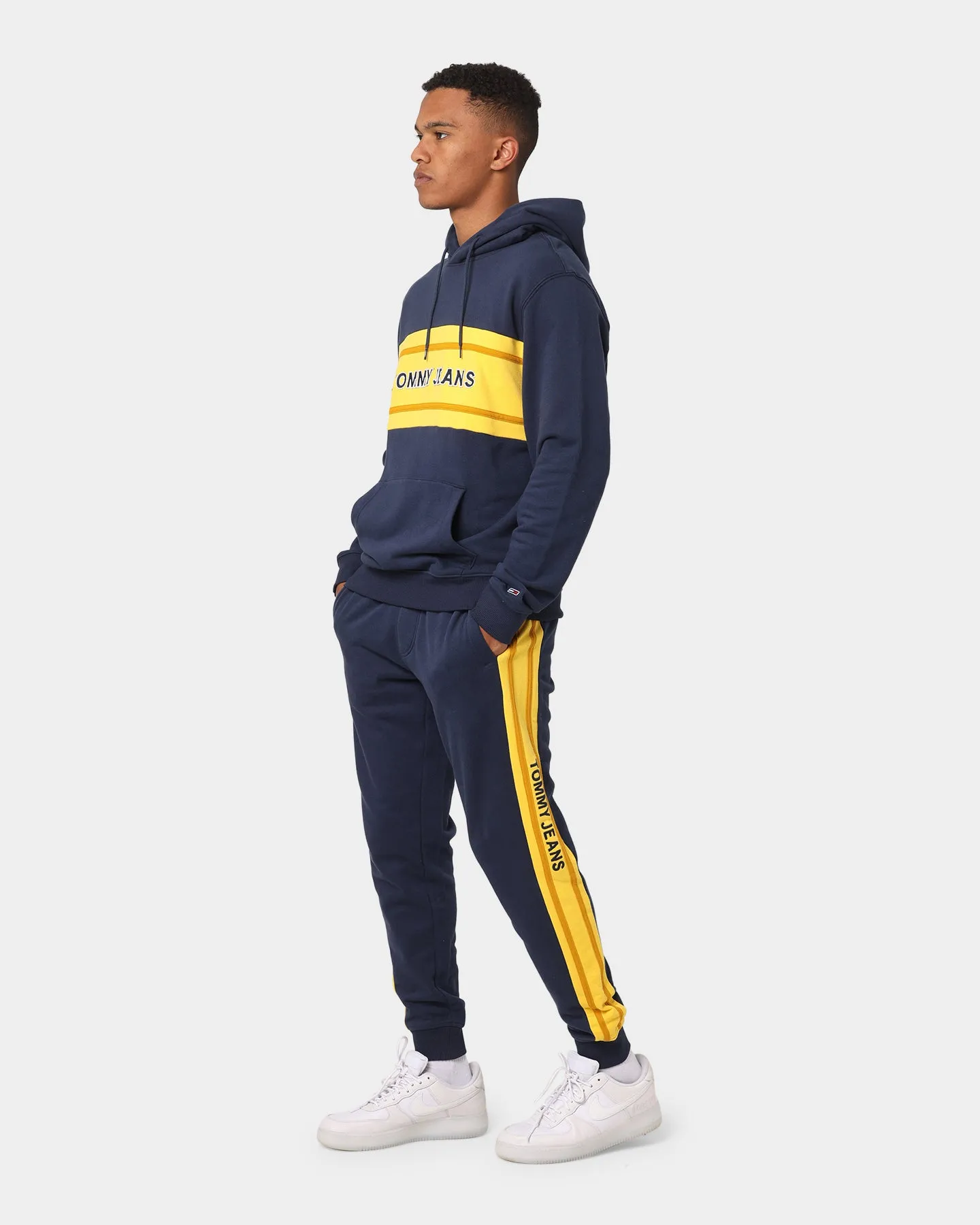 Tommy Jeans Rib Insert Track Pants Twilight Navy