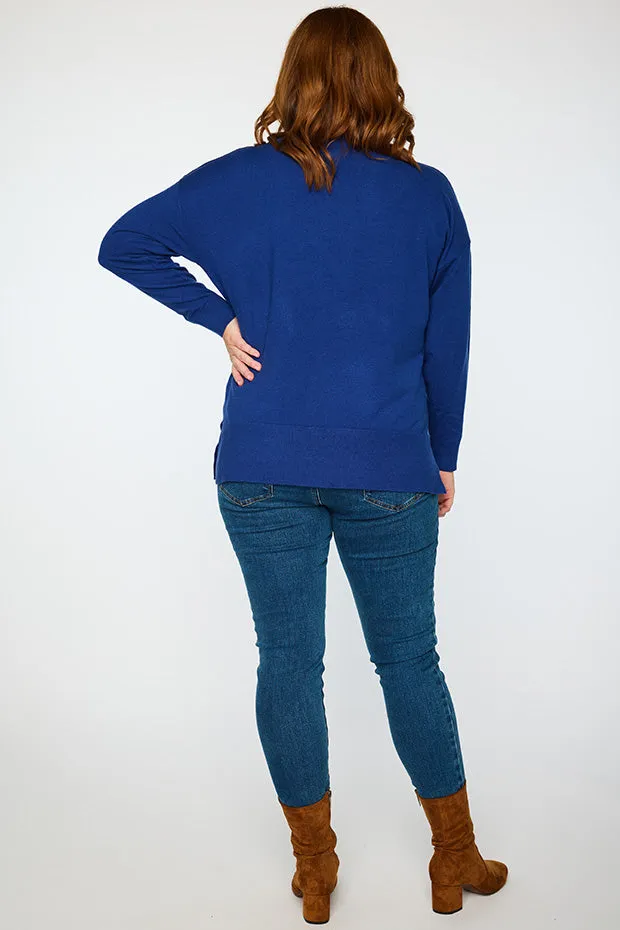 Tully Deep Cobalt Crew Knit