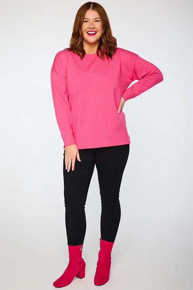 Tully Pink Crew Knit