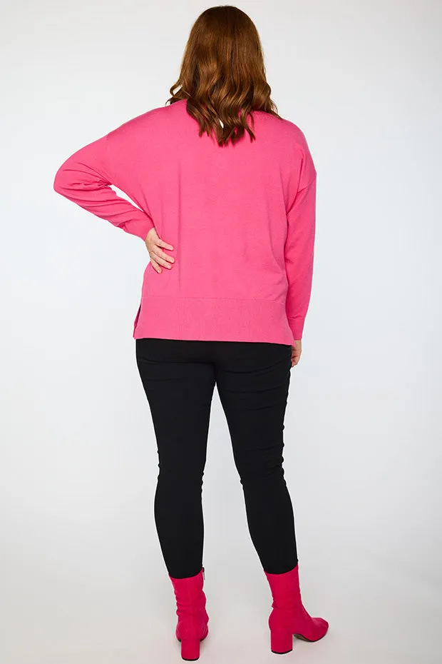 Tully Pink Crew Knit