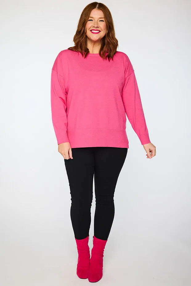 Tully Pink Crew Knit