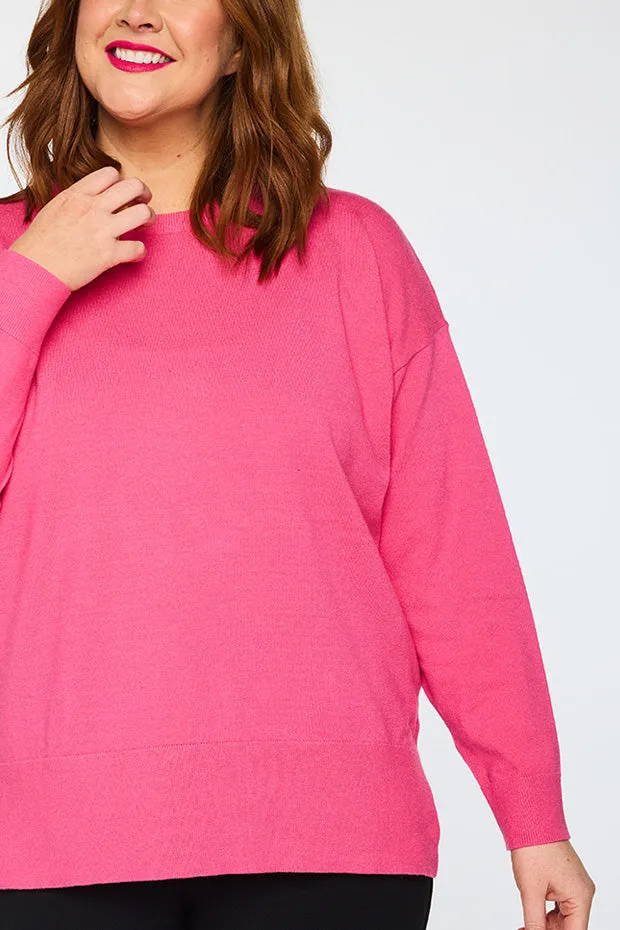 Tully Pink Crew Knit