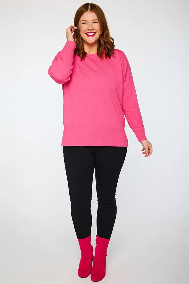 Tully Pink Crew Knit