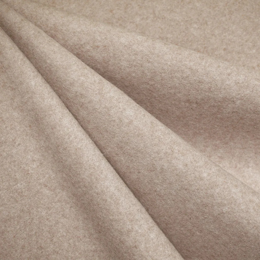 Ultra Plush Double Brushed Organic Cotton Fleece Oatmeal