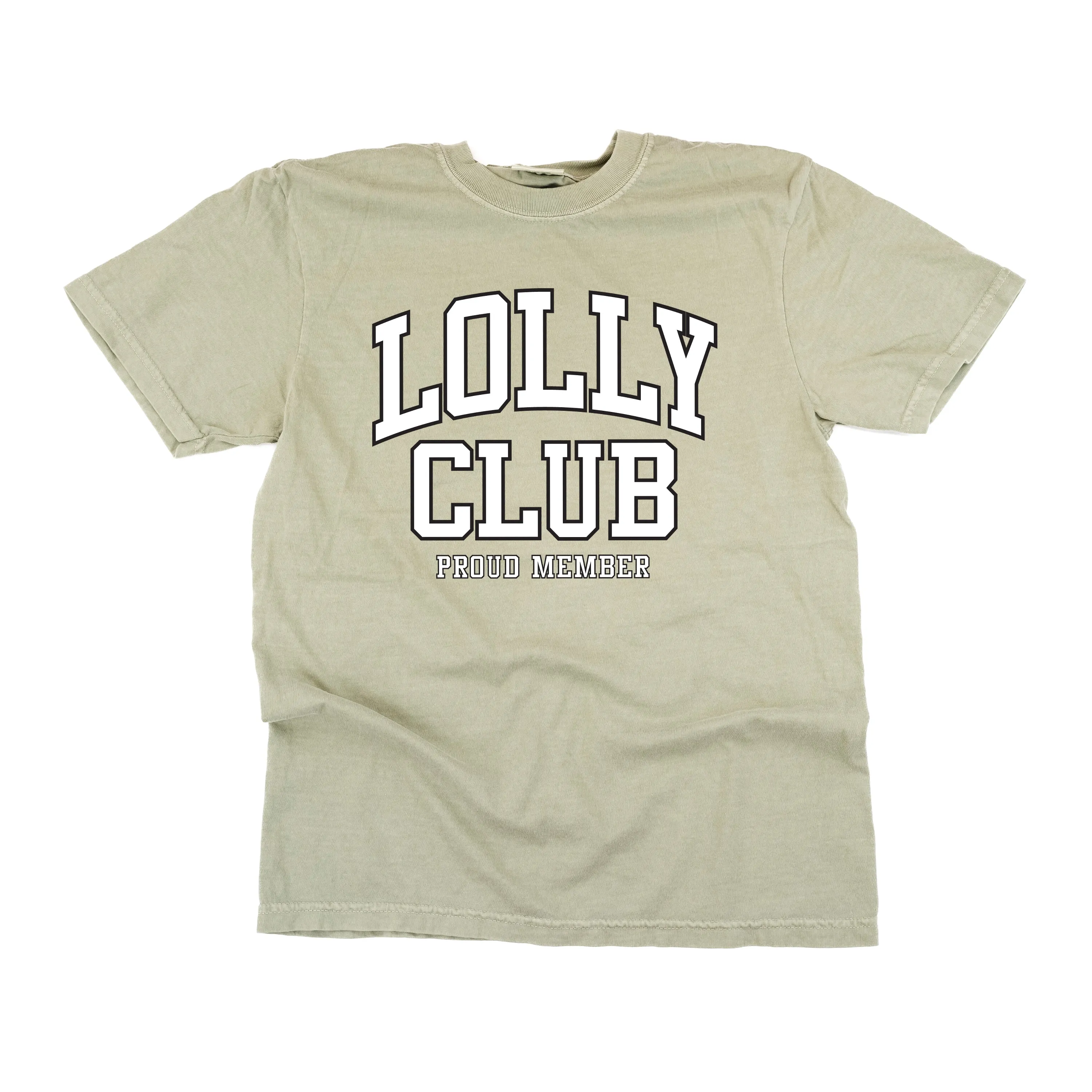 Varsity Style - LOLLY Club - Proud Member - SHORT SLEEVE COMFORT COLORS TEE