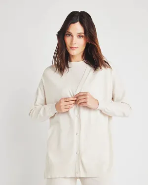 Veronica Tunic Cardigan - Moonstone