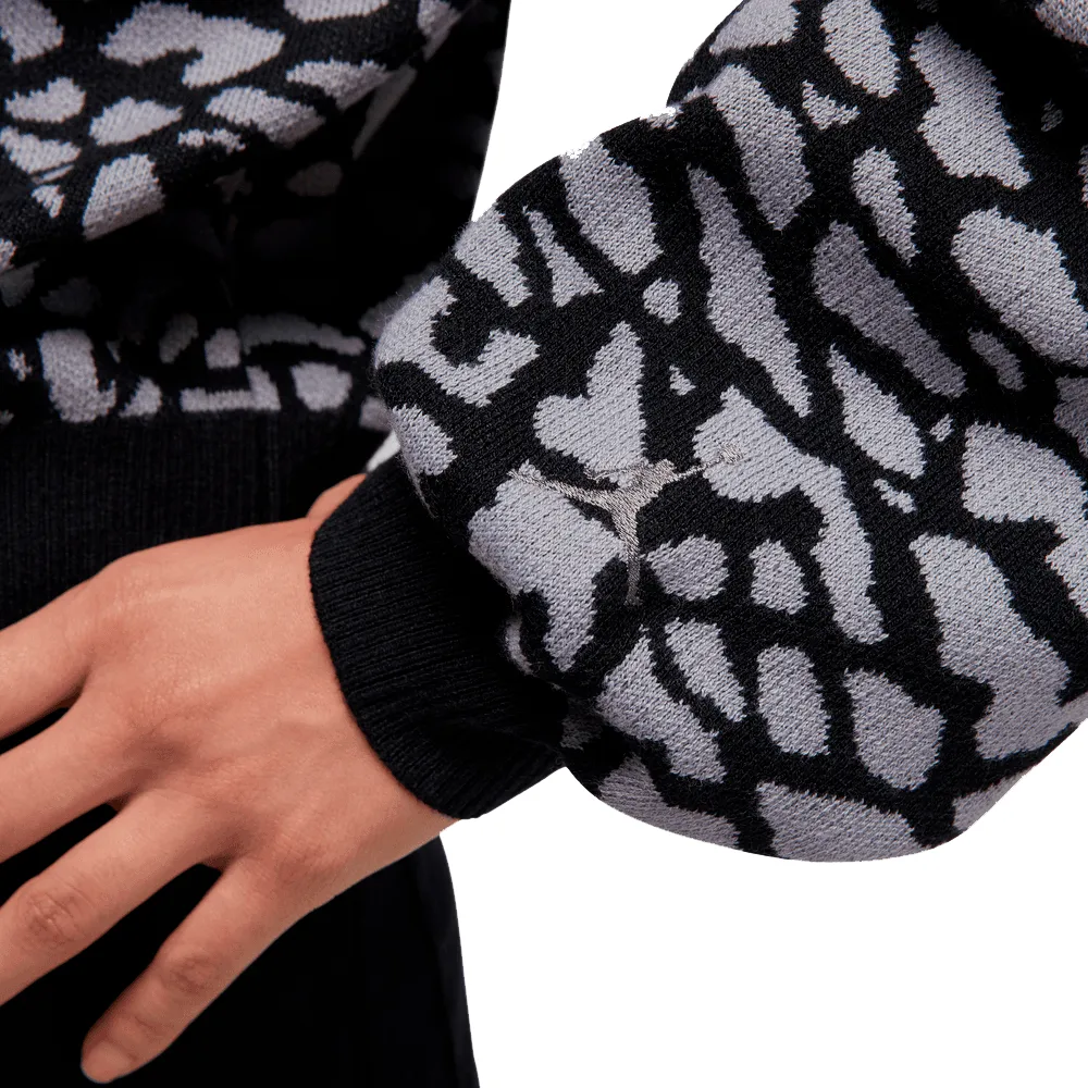 W Jordan Jacquard Knit Cardigan 'Elephant Print'