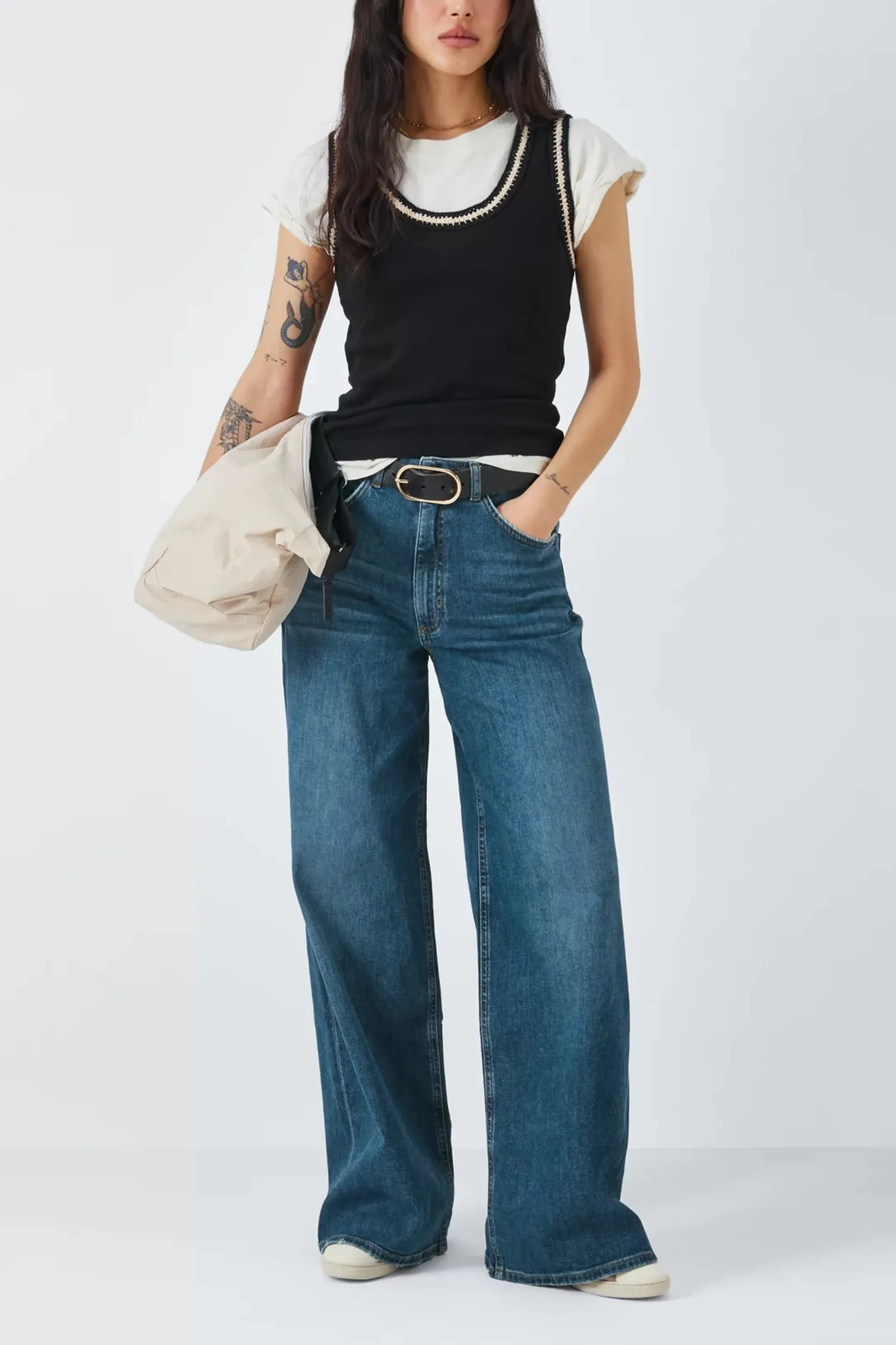 Westlake High Rise Wide Leg Jeans, Blue Horizon