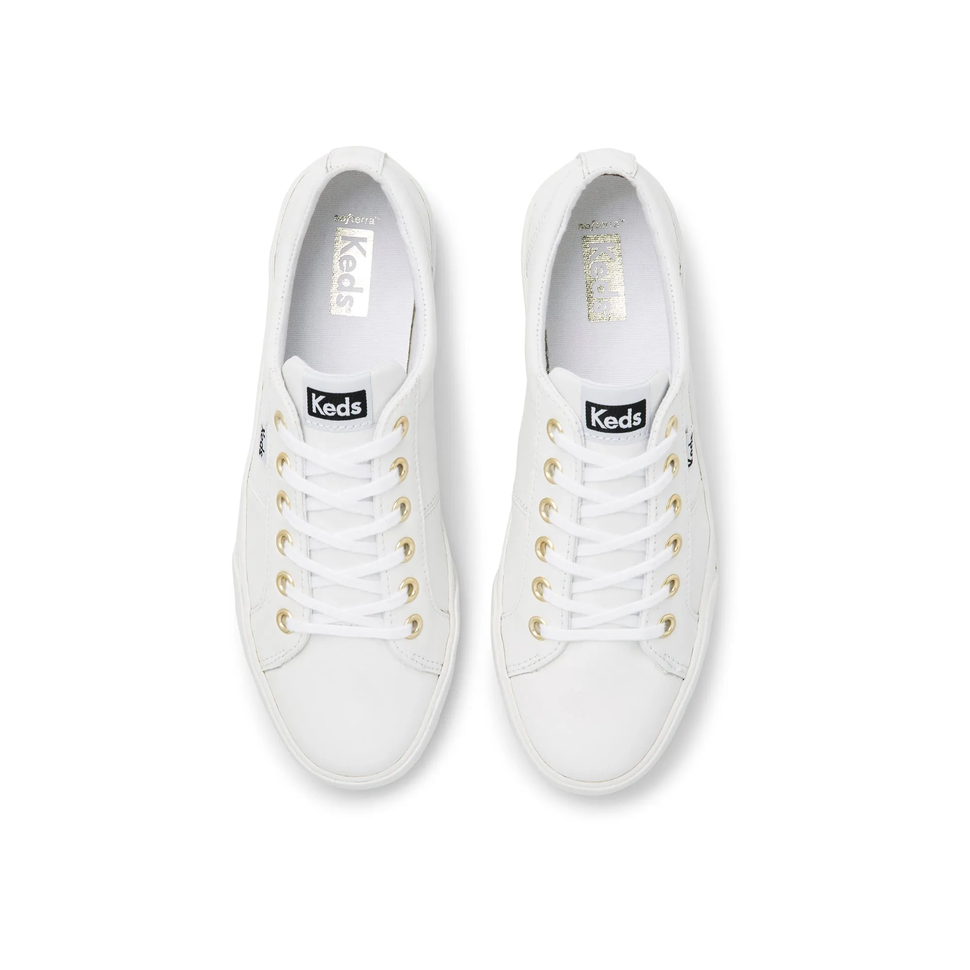 Women's Jump Kick Duo Leather White | WH64960